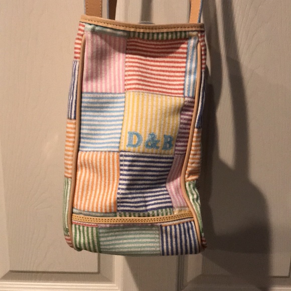 Dooney and Bourke Striped Patchwork Pastel Bag - Picture 6 of 13